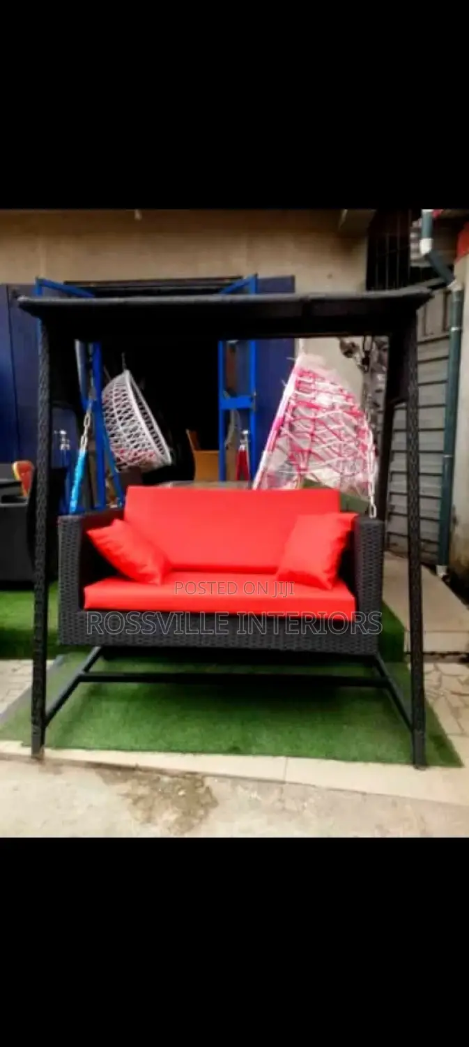 Outdoor 2 in 1 Rattan Hammock Bench Swing