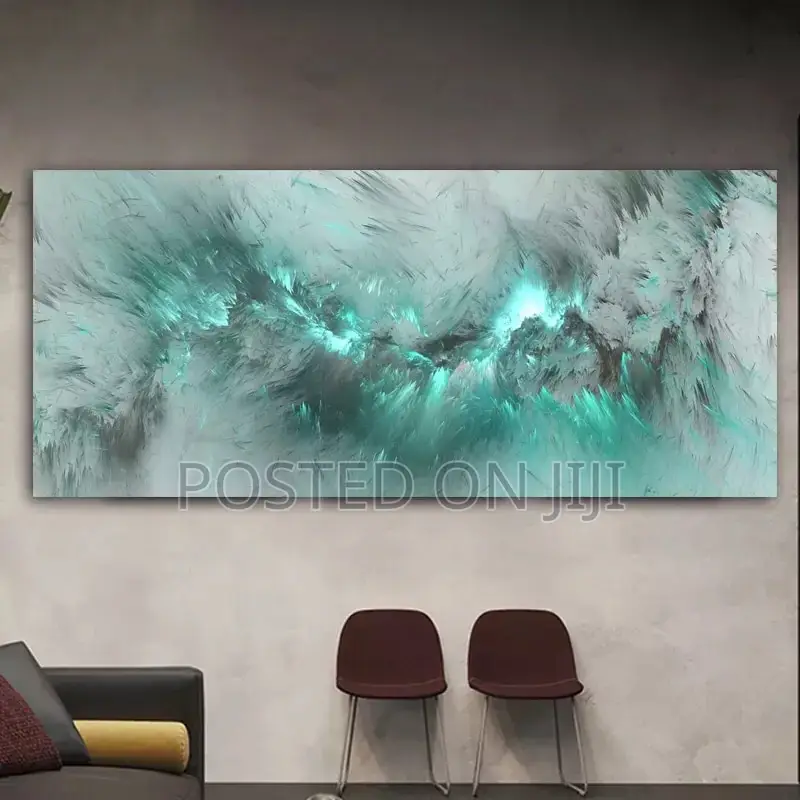 Light Blue Cloud Abstract Wall Art