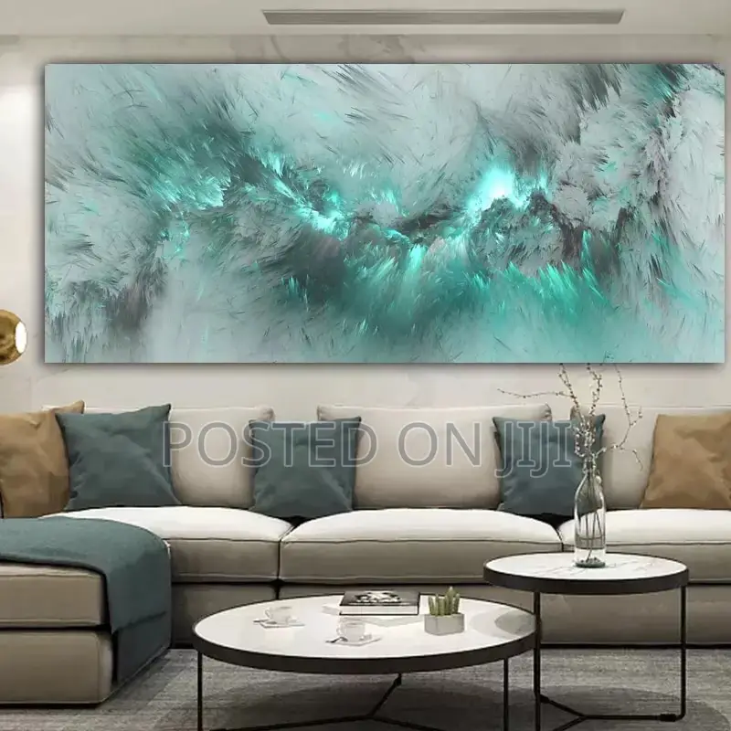 Light Blue Cloud Abstract Wall Art
