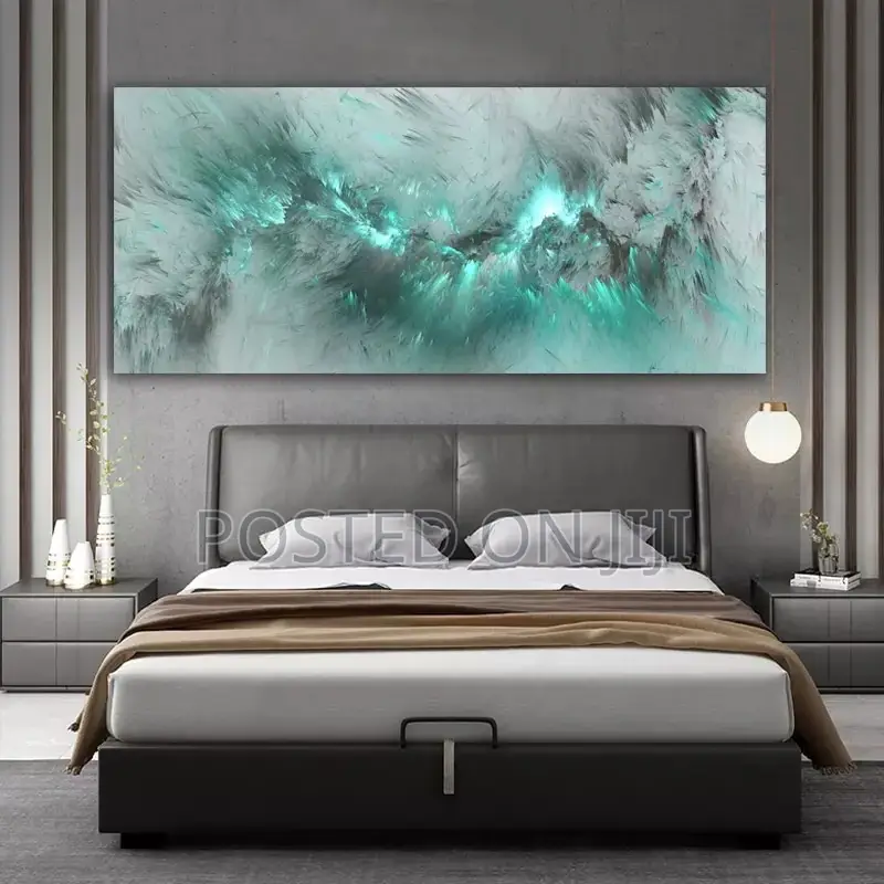Light Blue Cloud Abstract Wall Art