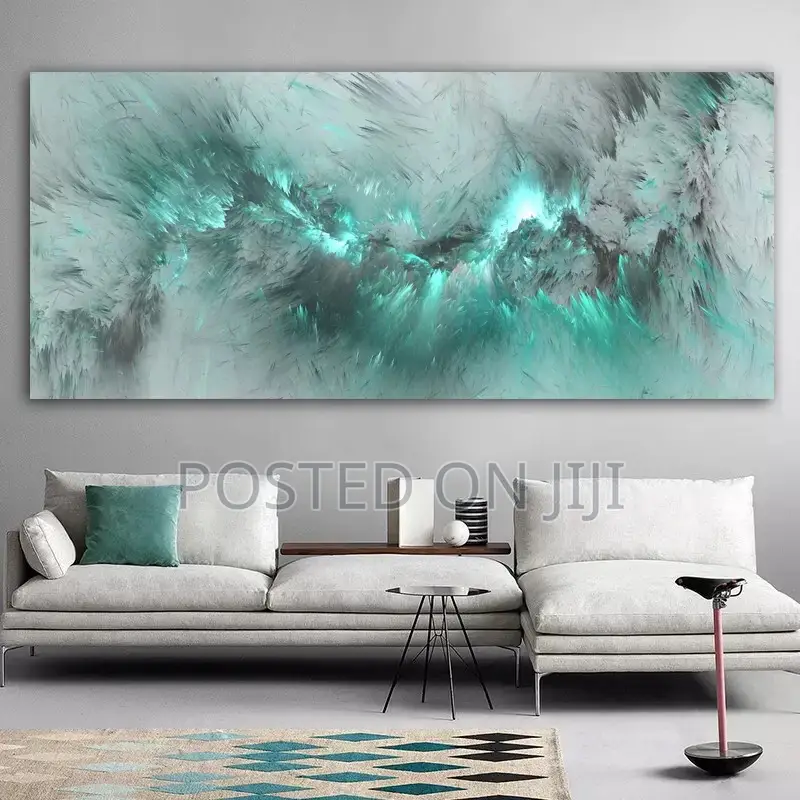 Light Blue Cloud Abstract Wall Art