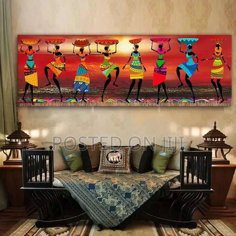 Wangart African Women Dancing Art