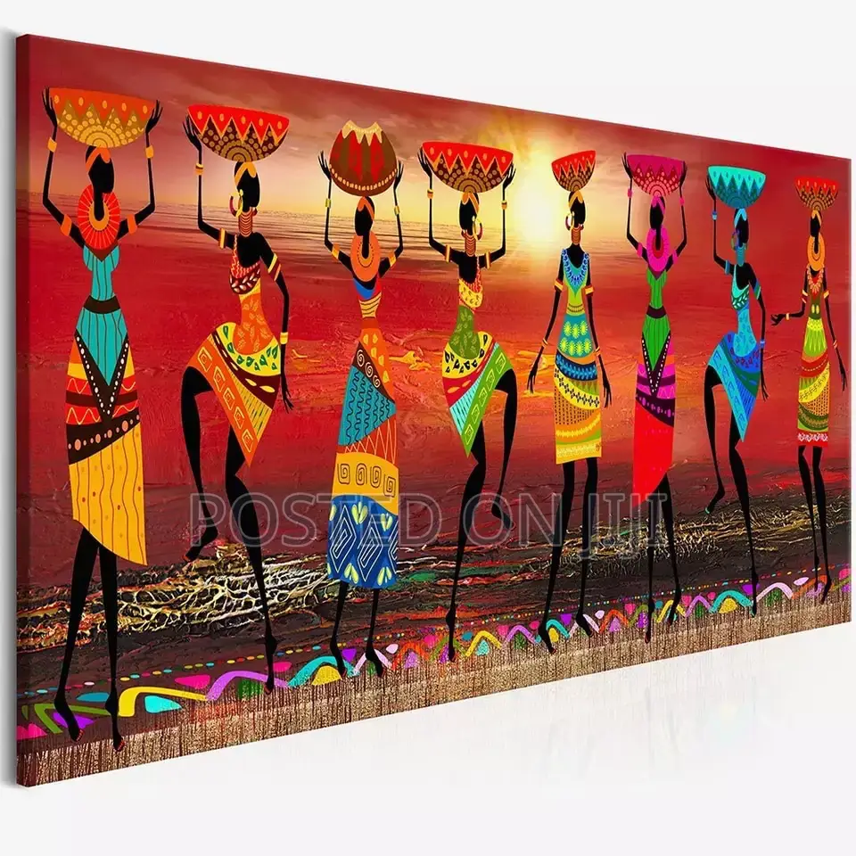 Wangart African Women Dancing Art