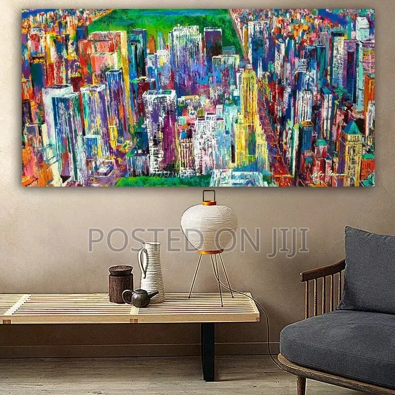 Wangart Large Size Abstract City Art