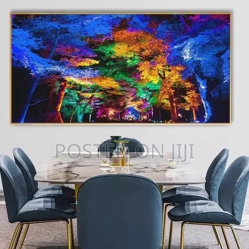 Colorful Forest Trees Canvas Printing