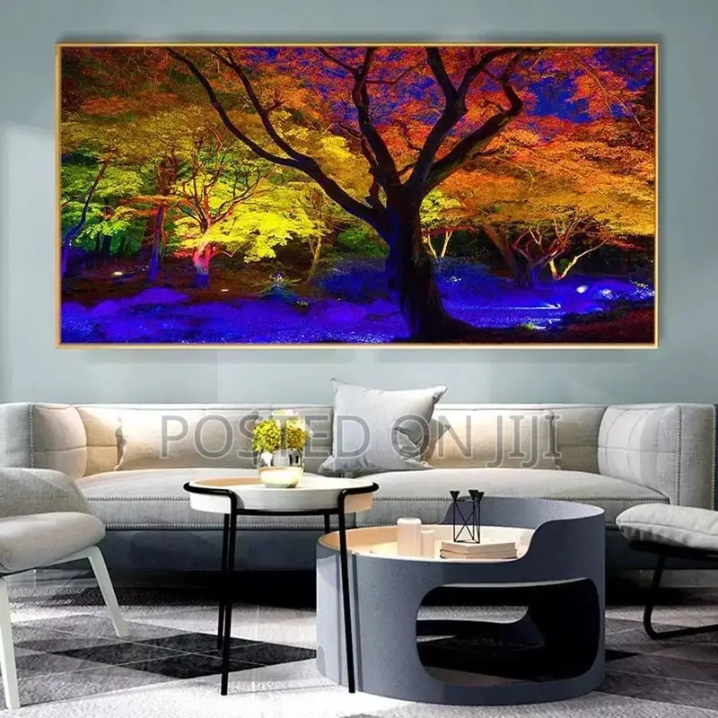 Colorful Forest Trees Canvas Printing