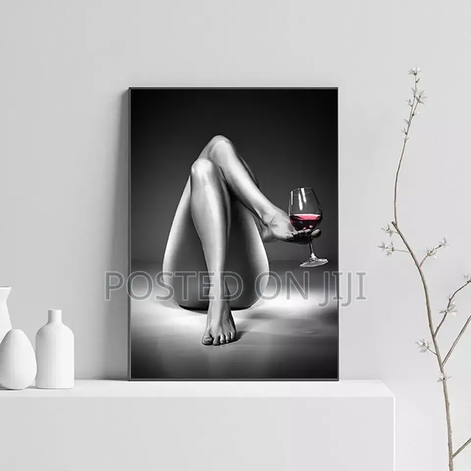 Black White Sexy Nude Woman