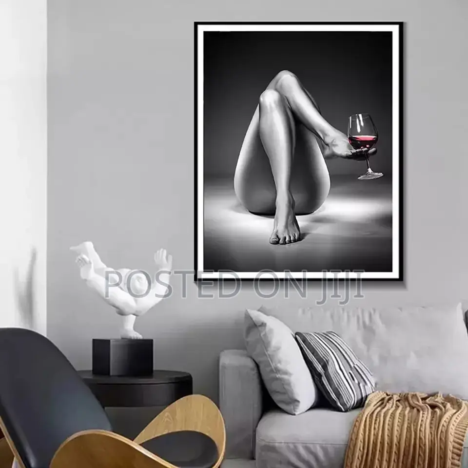 Black White Sexy Nude Woman