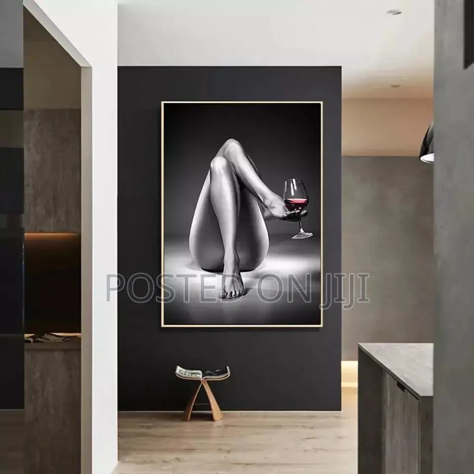 Black White Sexy Nude Woman