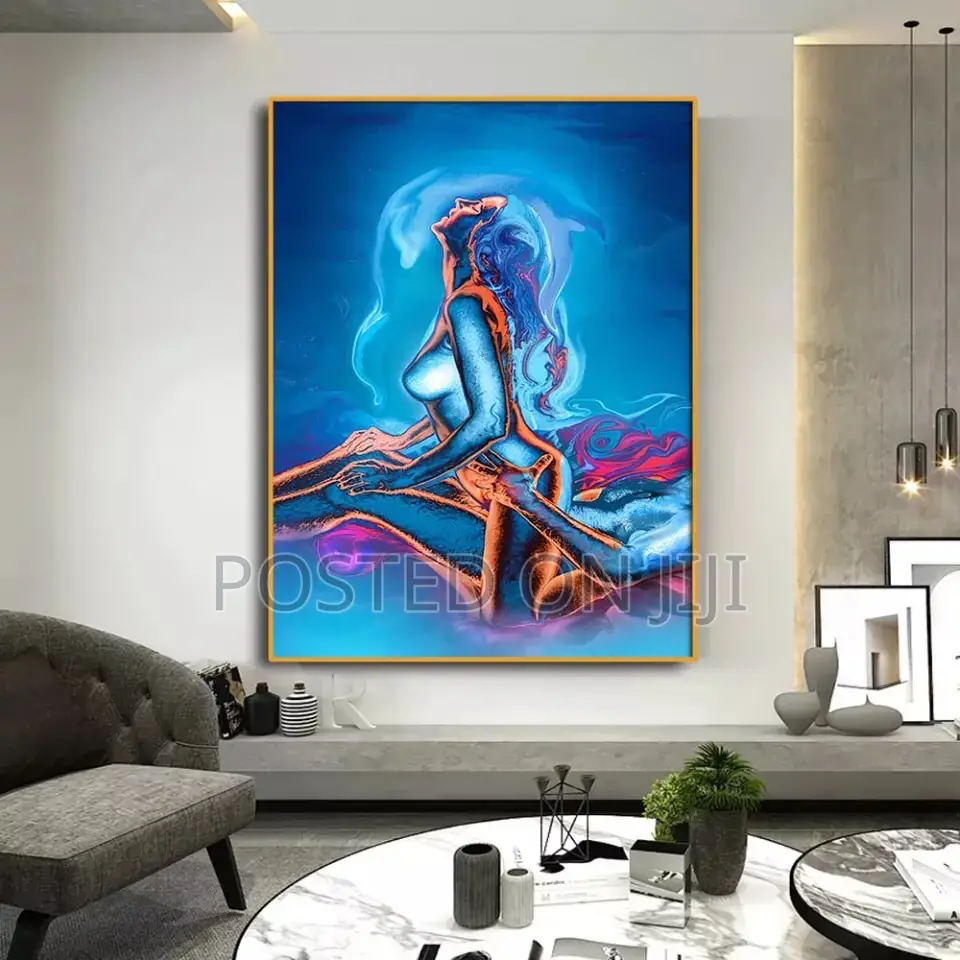 Abstract Woman and Man Sex Wall Art
