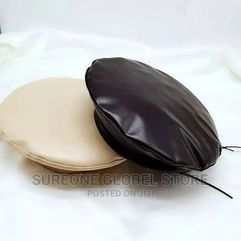 Solid Color Black Beret Cap
