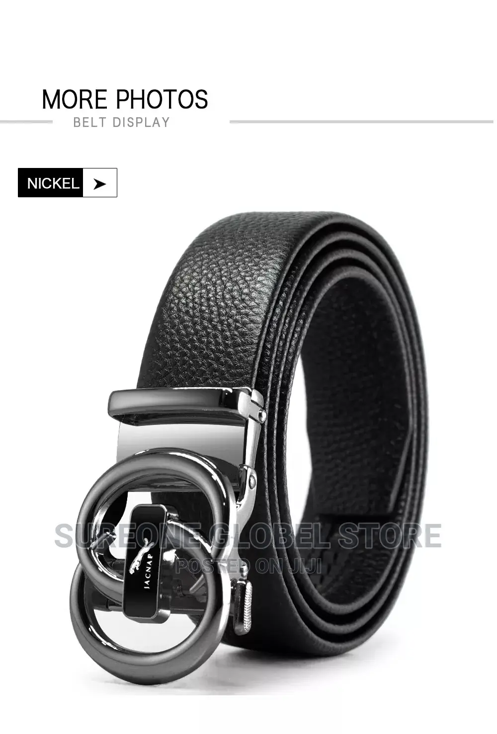 Top Luxury Designer Brand Brass Buckle Belt Men