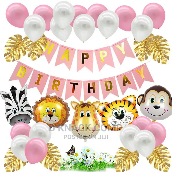 Surprise Balloons Jungle Tropical Theme Birthday Party Decor