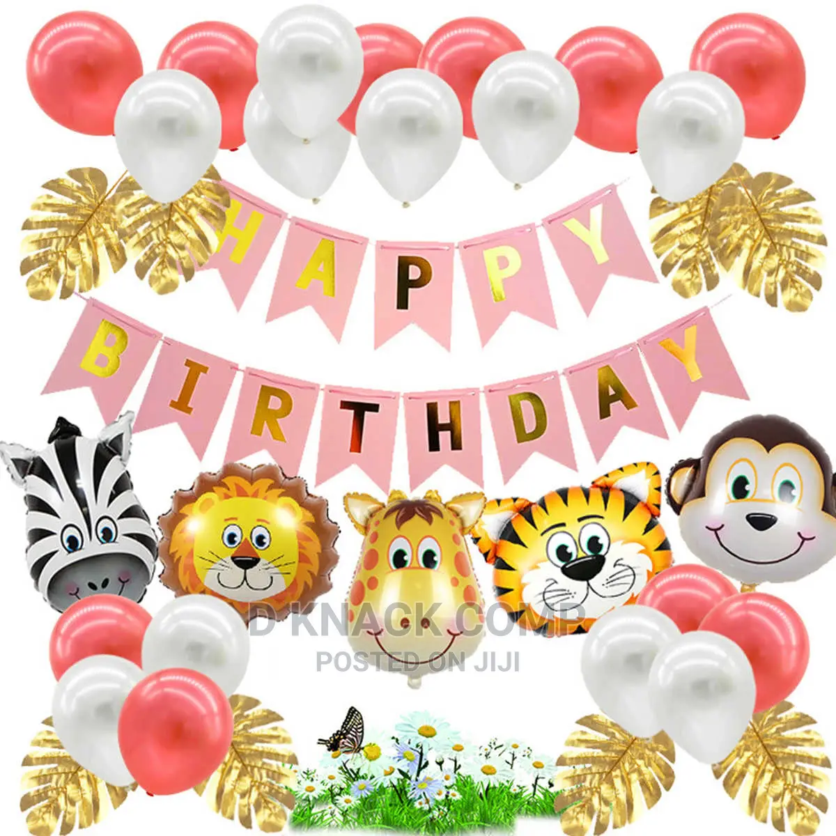 Surprise Balloons Jungle Tropical Theme Birthday Party Decor