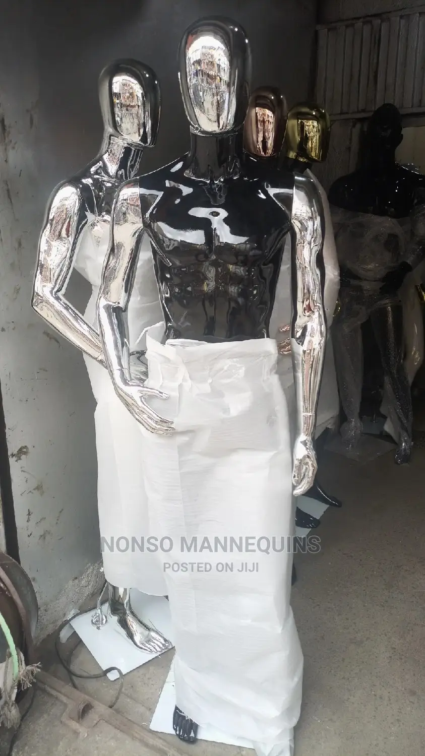 Matt Black Body and Gold, Rose Gold, Silver Mannequins