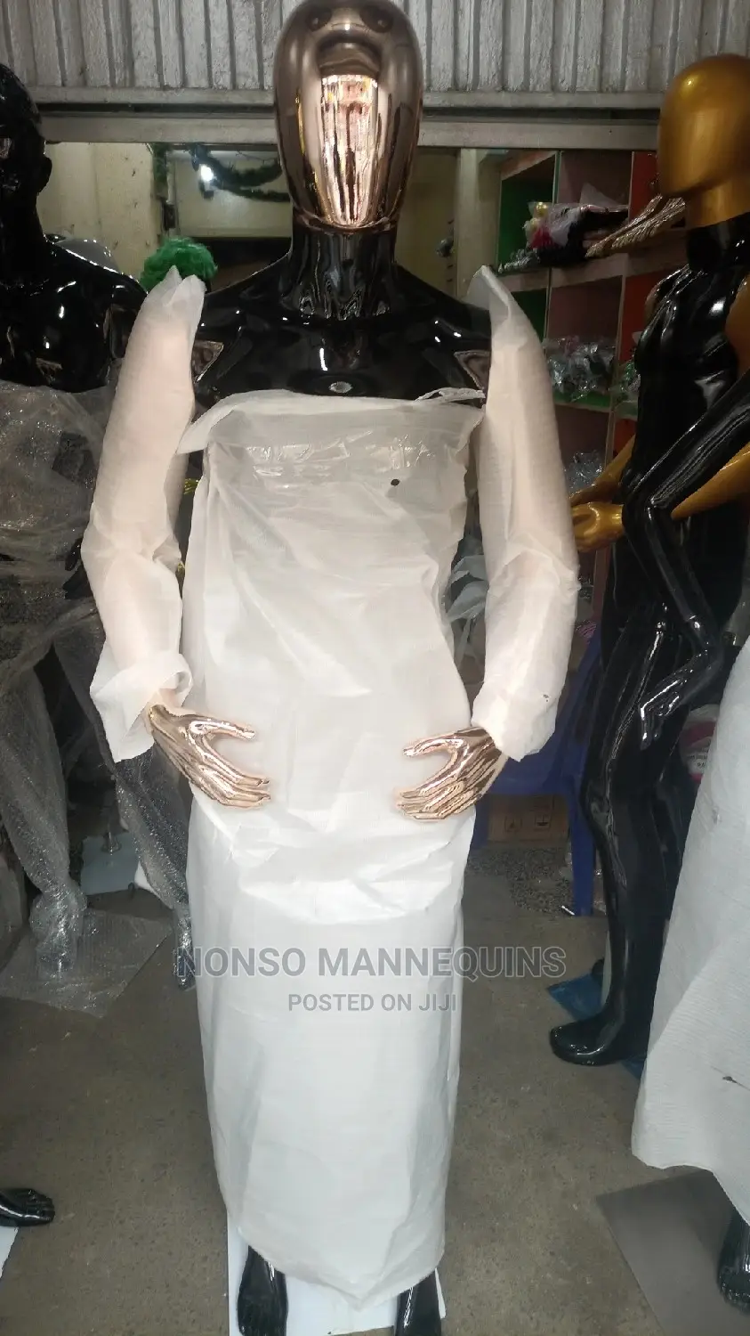 Matt Black Body and Gold, Rose Gold, Silver Mannequins