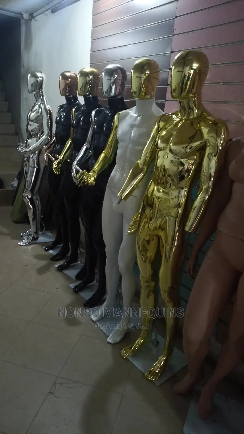 Chrome Male Display Full Body Fashion Models