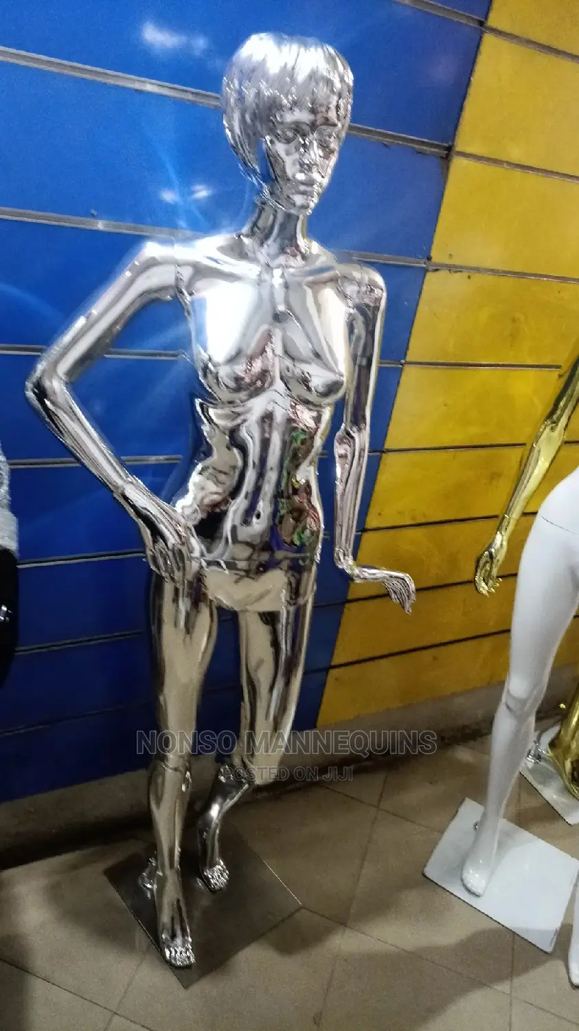 R1 Head Silver Full Body Female Mannequin