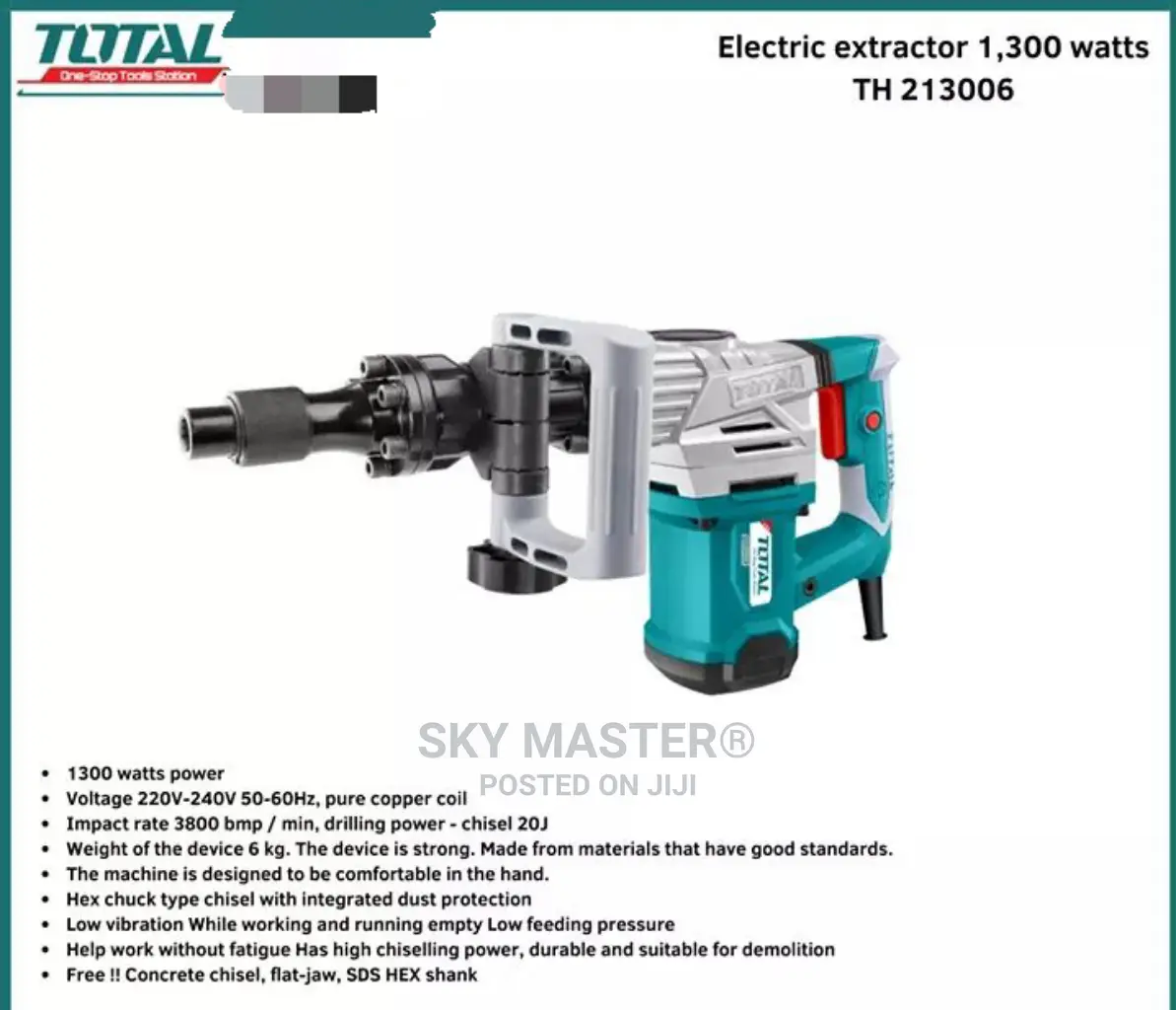 1300w Demolition Breaker / Jack Hammer
