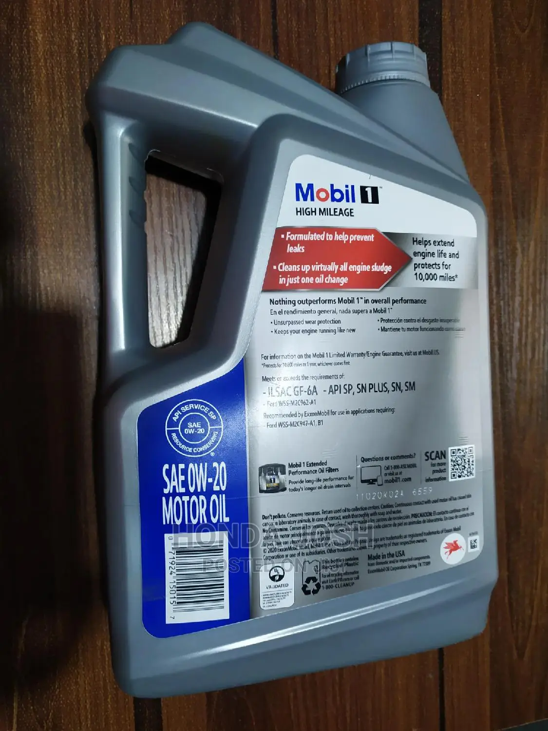 Mobil 1 Motor Oil 0w-20 Dexos (Usa)