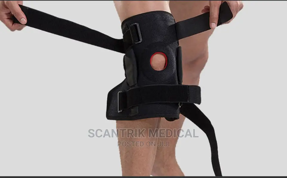 Knee Patella Support Black Elastic