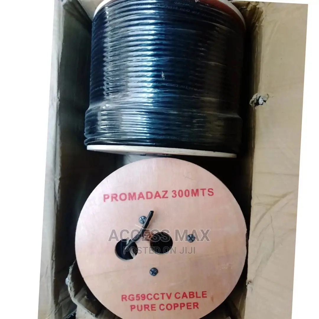 100% Copper.Rg59. Cctv Camera Without Power By 300m