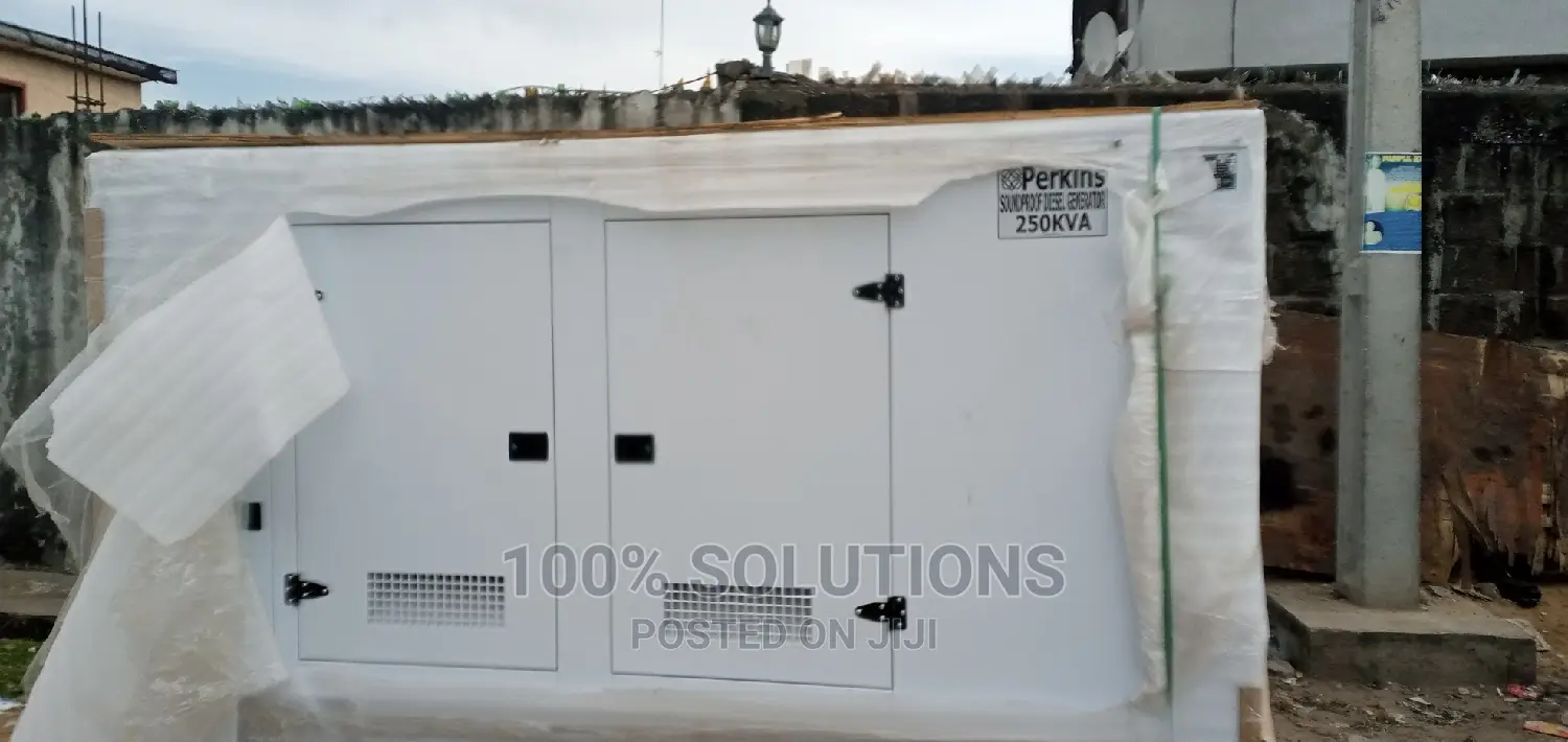 250KVA Perkins Diesel Sound Proof Generator for Sale. 100% C