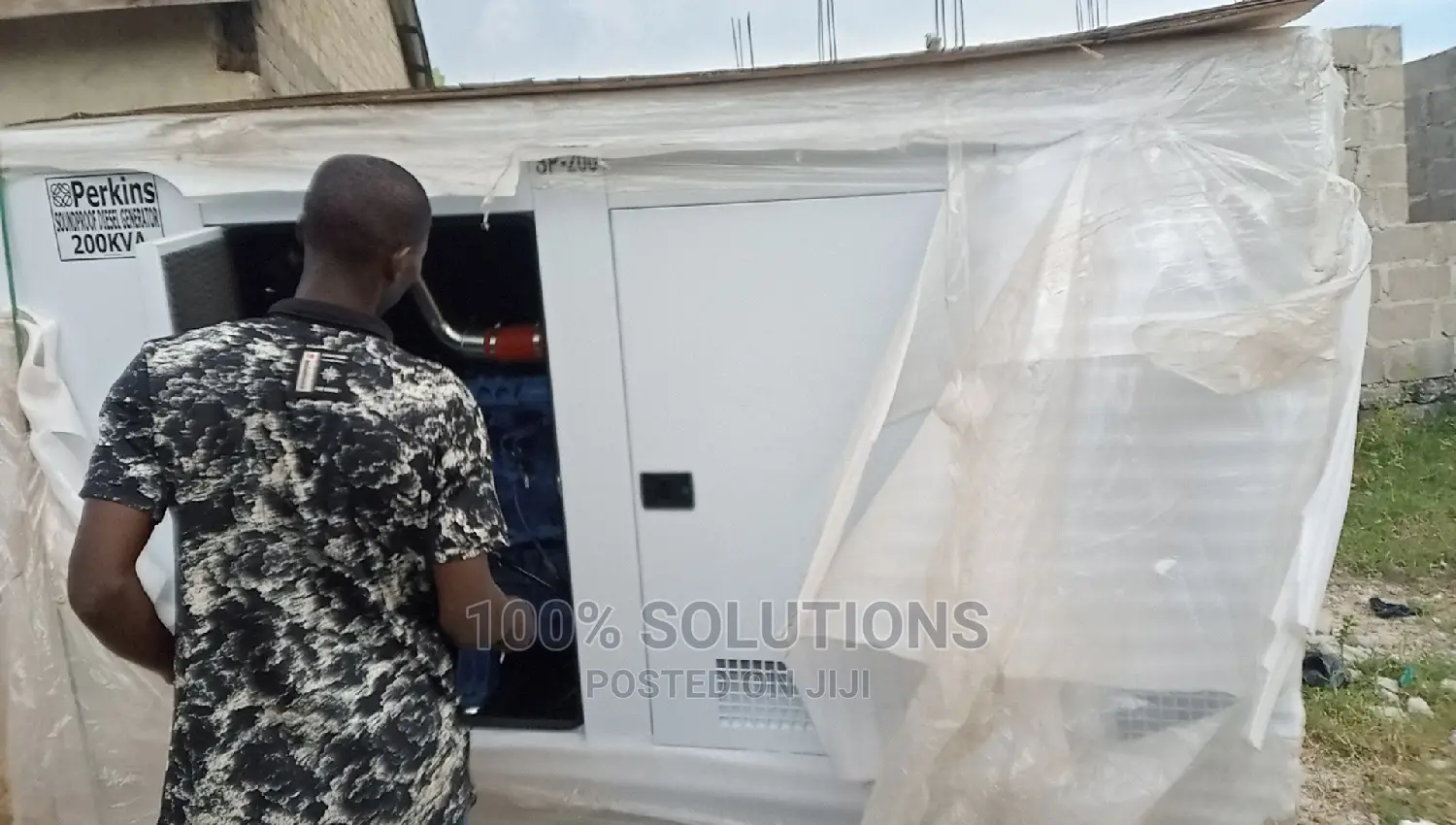 200kva Perkins Diesel Sound Proof Generator for Sale. 100% C