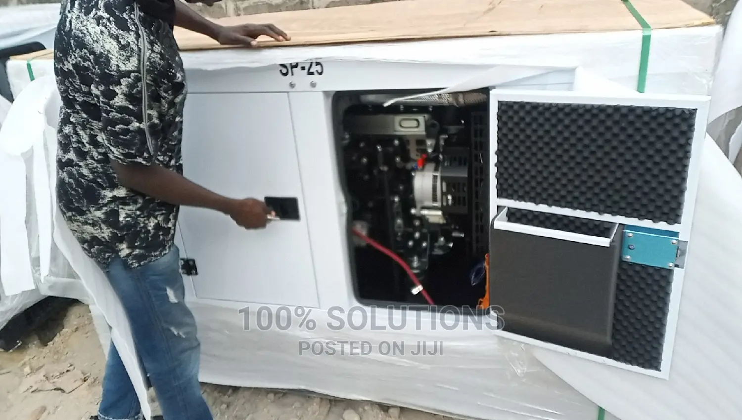 25KVA Perkins Diesel Sound Proof Generator for Sale. 100% C