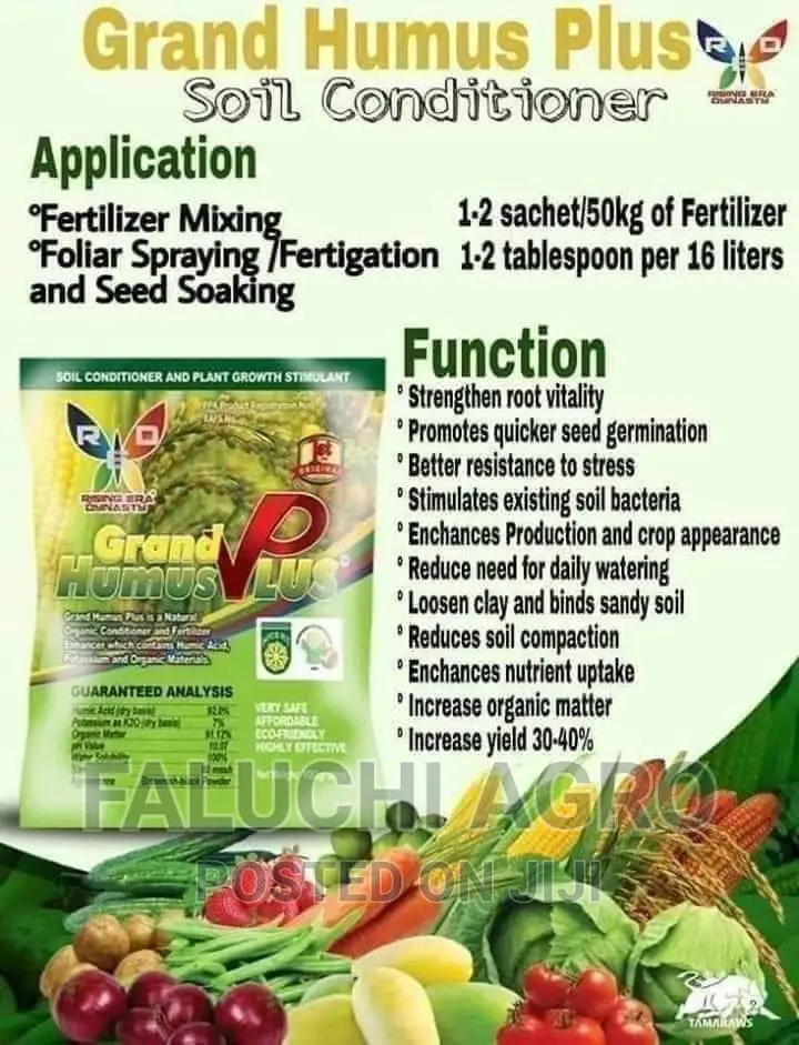 Grand Humus Plus Organic Fertilizer - Wholesale Price