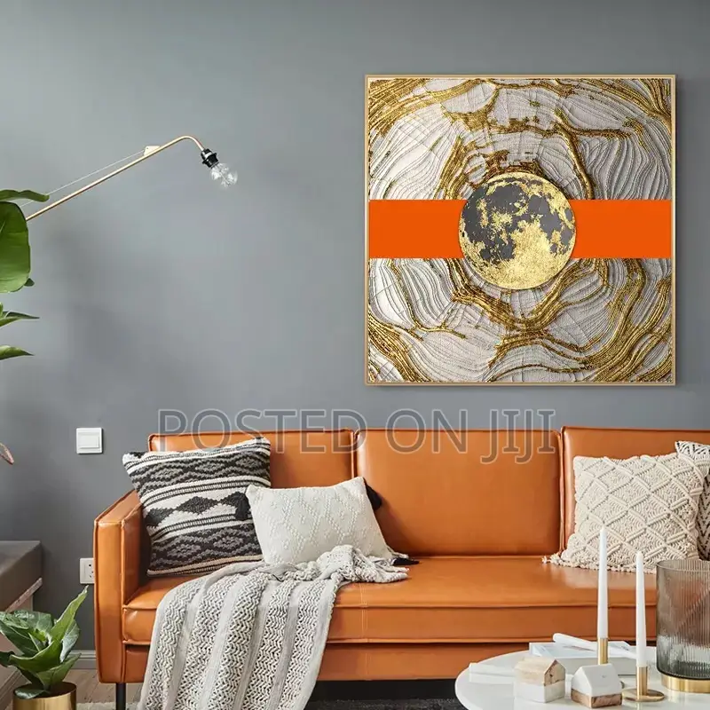 Abstract Orange Luxury Canvas Print