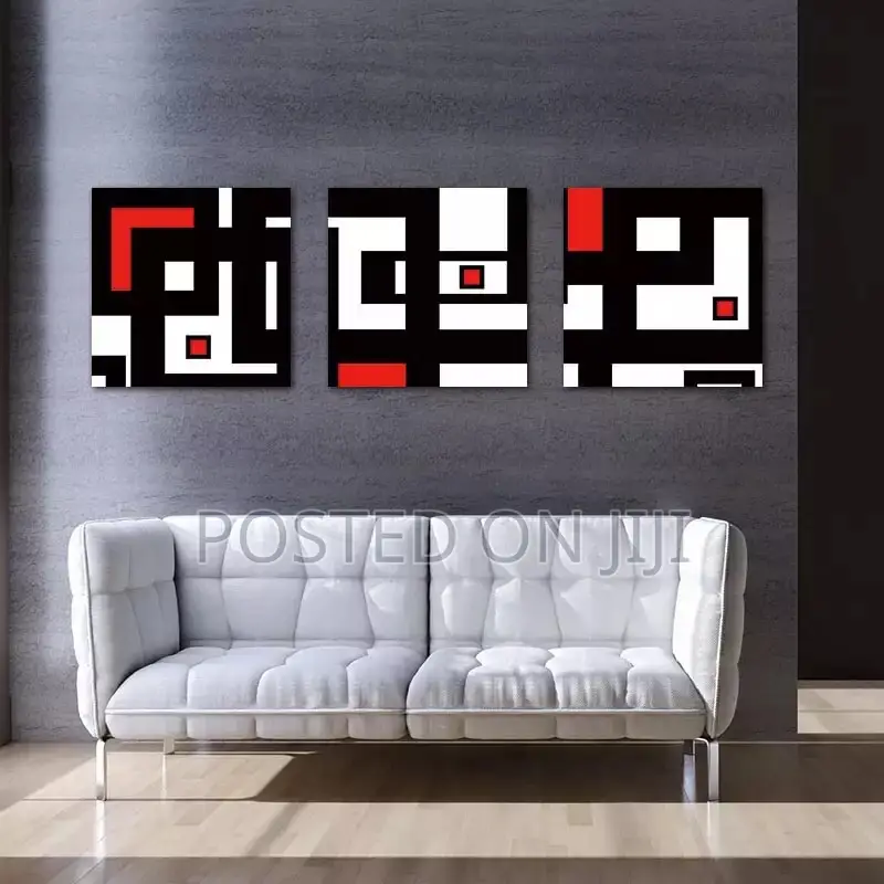 Red Black White Banmu Print