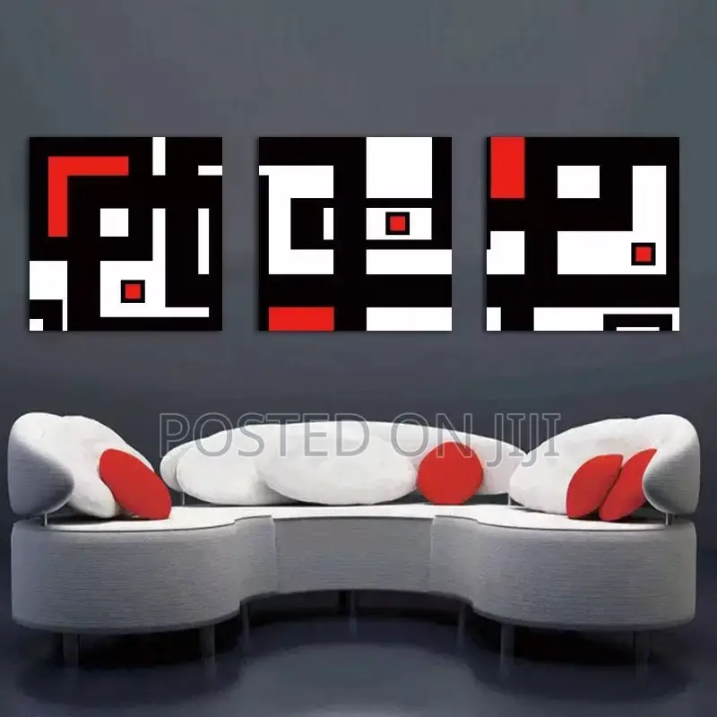 Red Black White Banmu Print