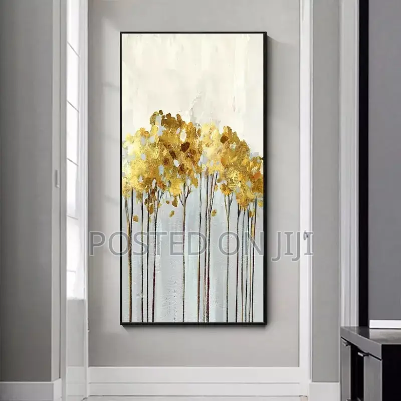 Big Size Nordic Vintage Abstract Golden Rich Tree