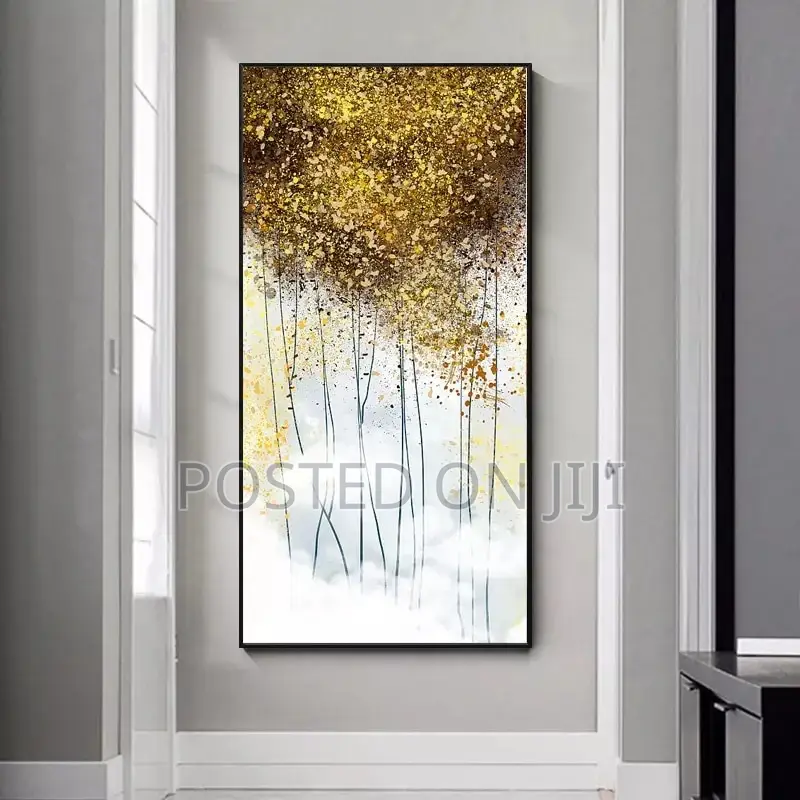 Big Size Nordic Vintage Abstract Golden Rich Tree