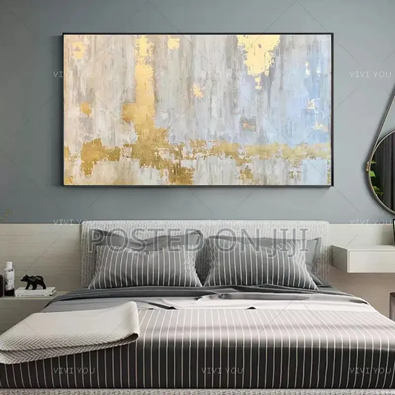 Abstract Golden Simple Printing Canvas
