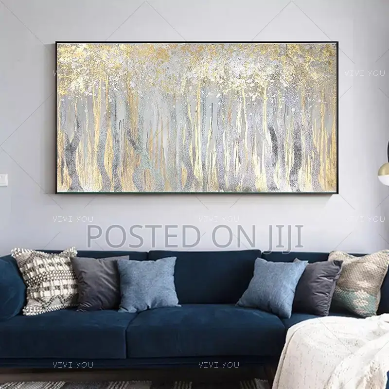 Abstract Golden Simple Printing Canvas