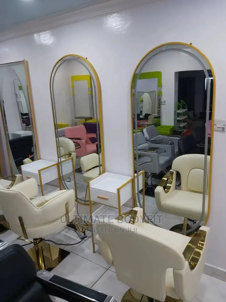Brand New Salon Chair Mirror Cabinet