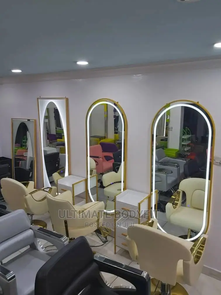 Brand New Salon Chair Mirror Cabinet