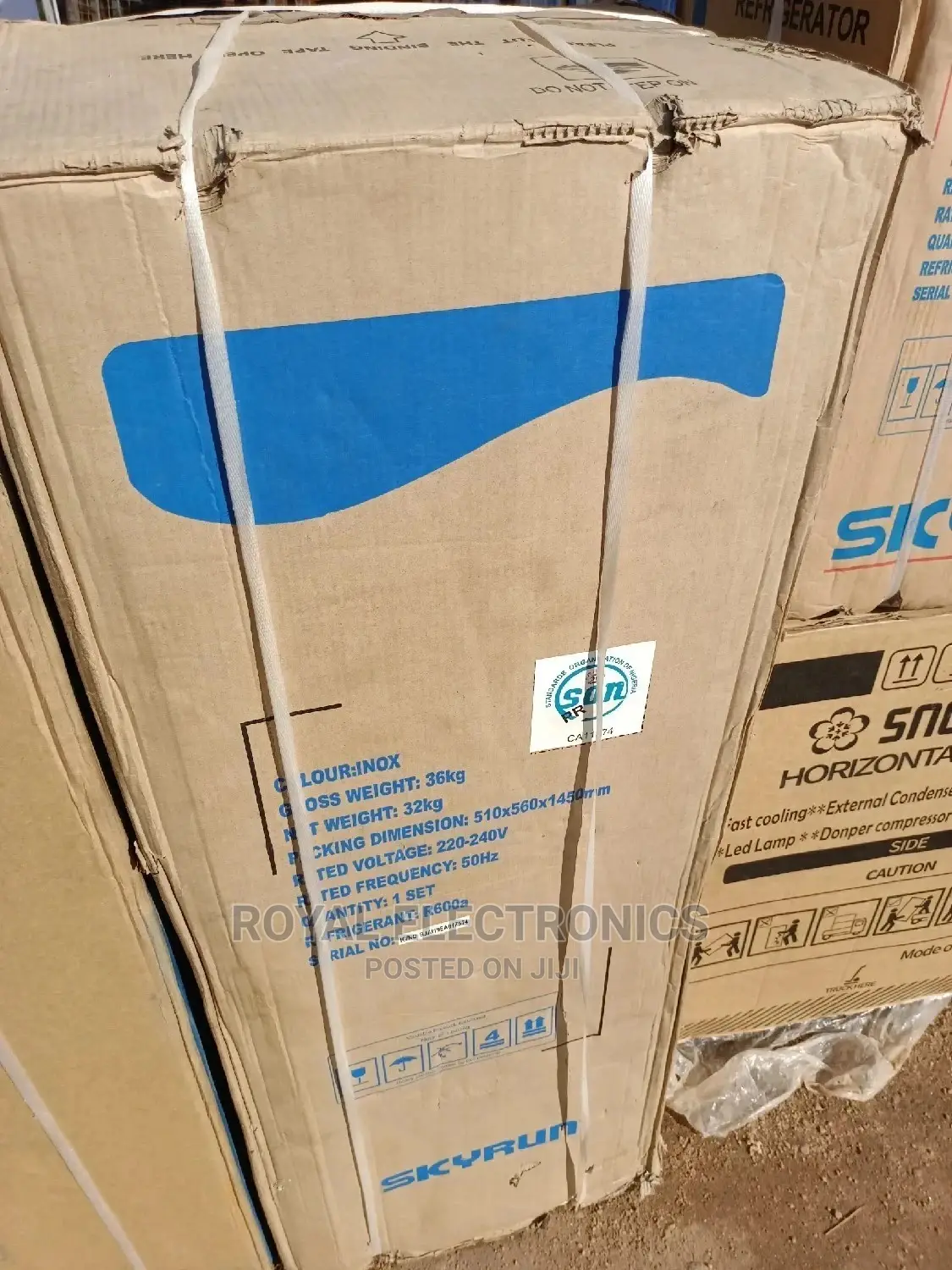 Brand New Skyrun Fridge And Freezer 145l Double Door