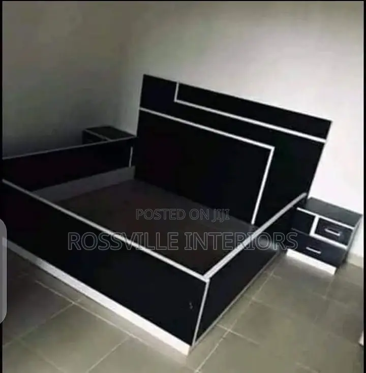 4ftby6ft Bedframe With 2 Side Stool