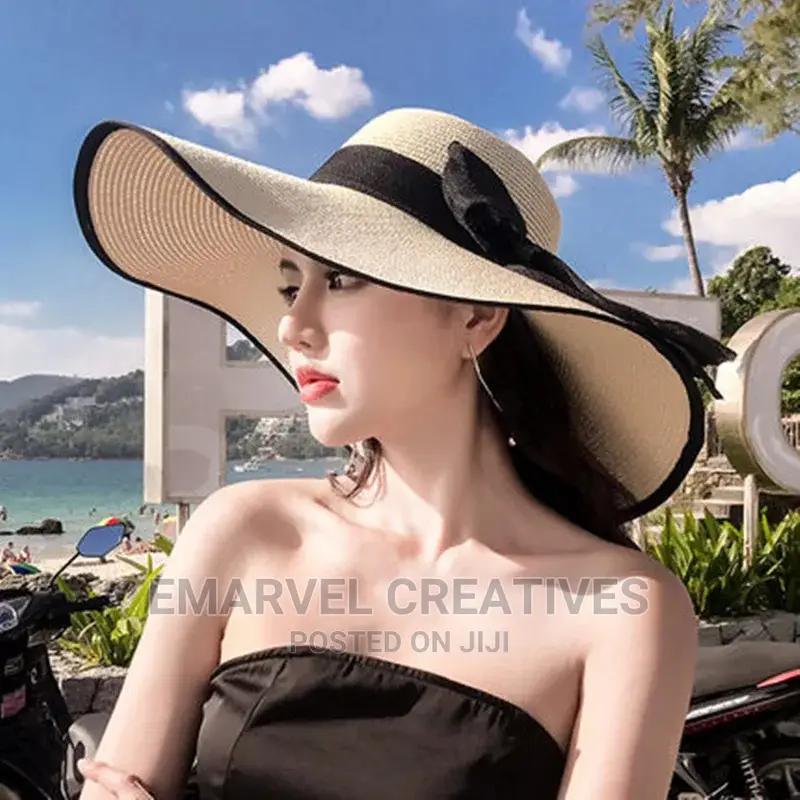 2024 Women's Straw Hats Panama Caps Beach Summer