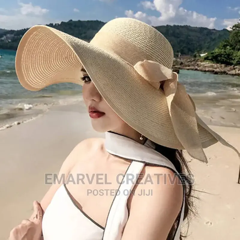2024 Women's Straw Hats Panama Caps Beach Summer