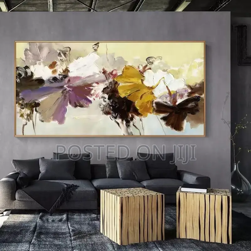Abstract Colorful Flower Canvas Print