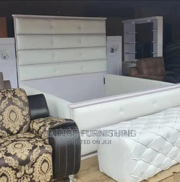 White Bed Frame Set