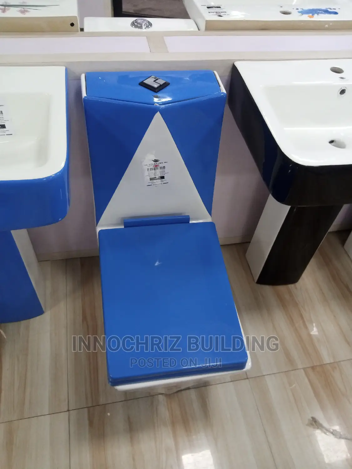 Married Blue And White Water Closet (WC)