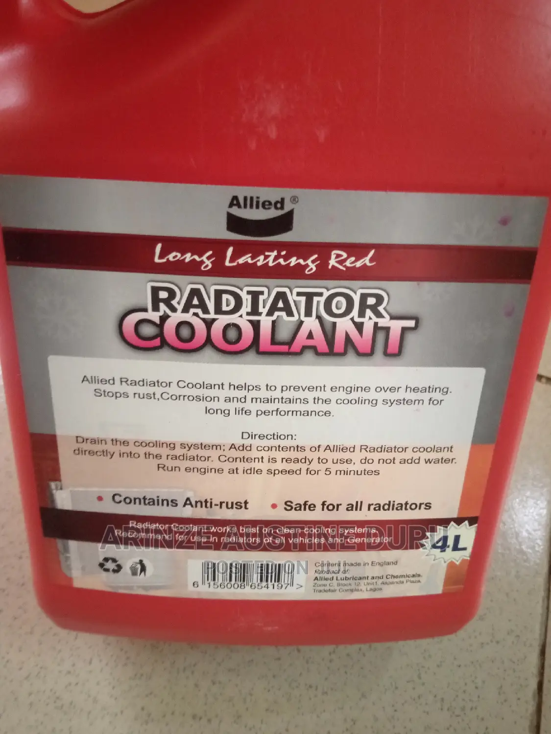 Red Radiator Coolant