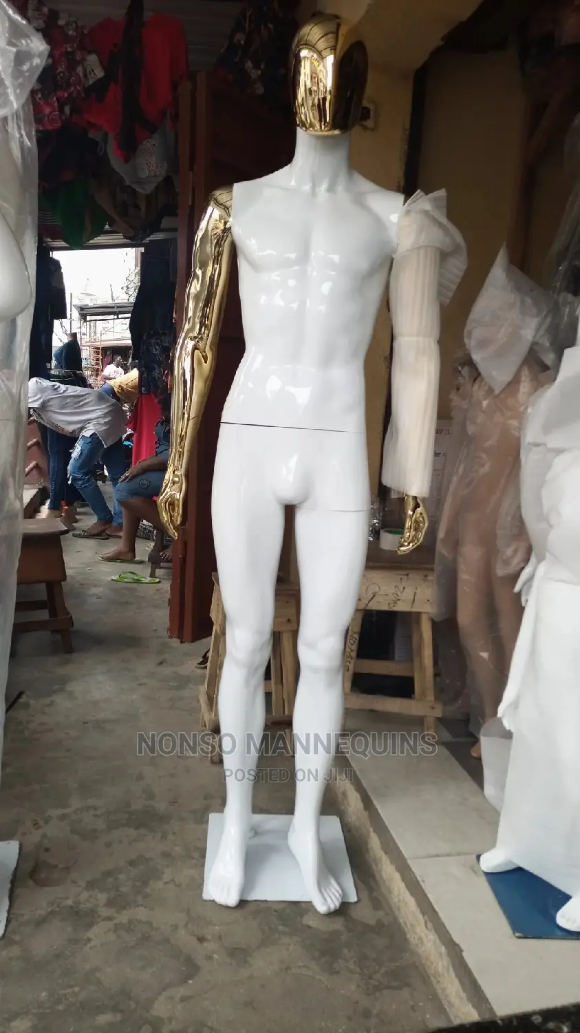 Gold And White Ehm Full Body Male Mannequin