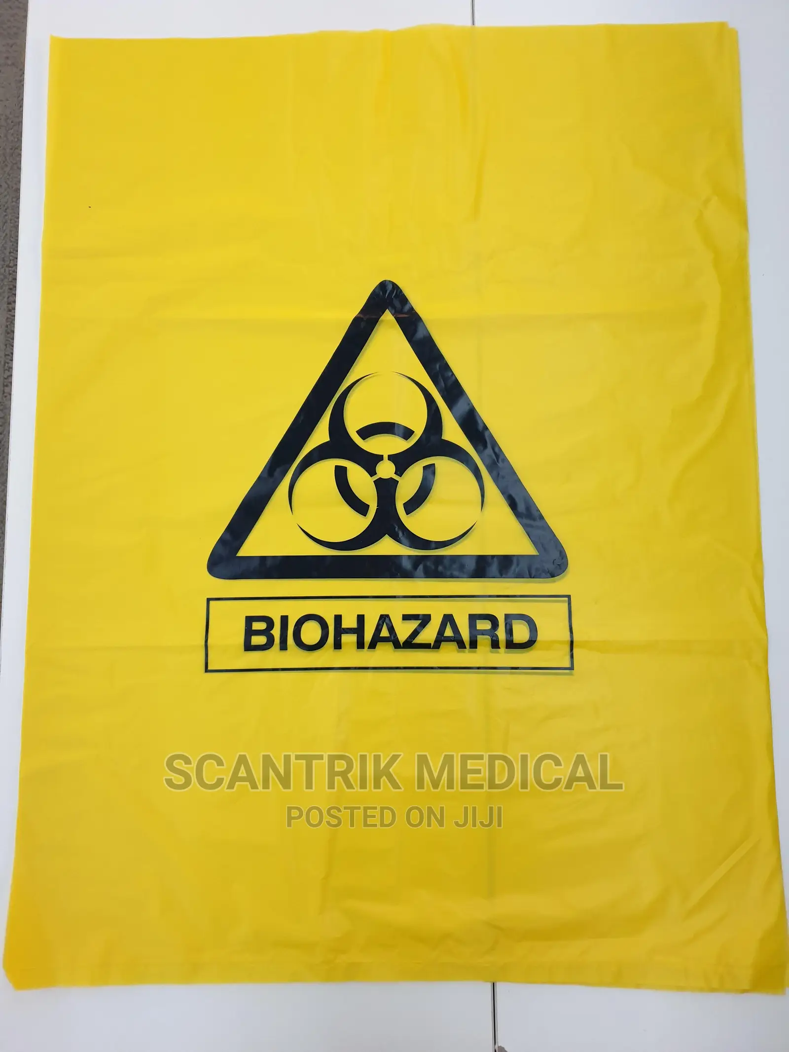 Yellow Medical Biohazard Bag