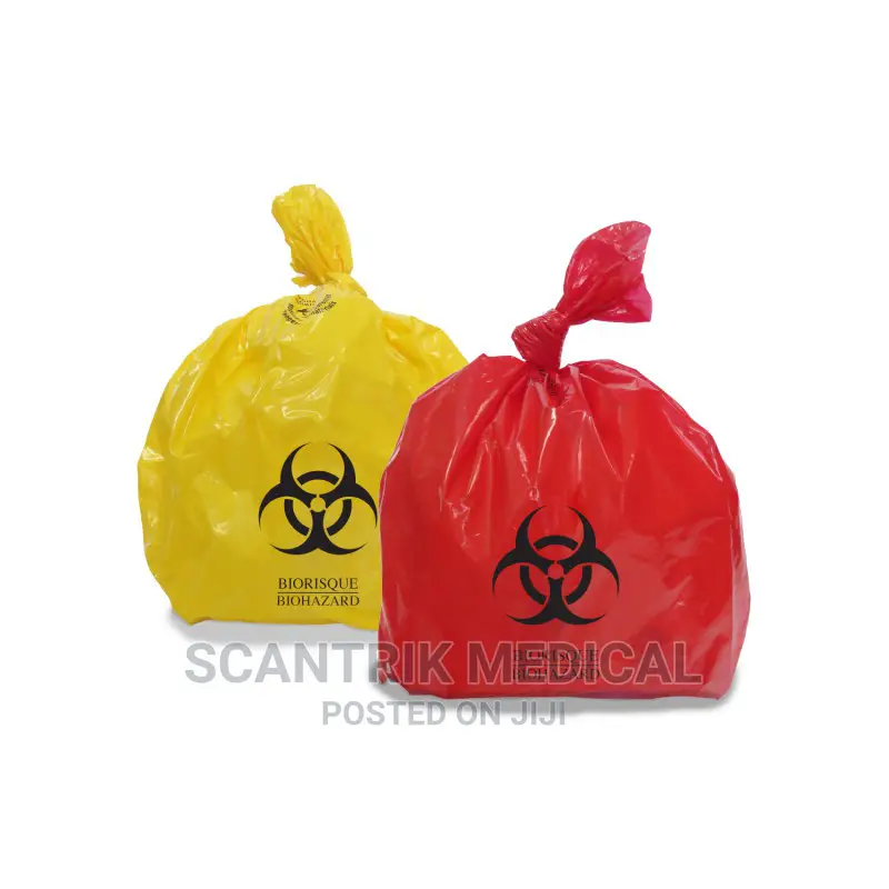 Biohazard Bag Red, Yellow